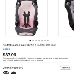 Cosco Kids Finale 2-in-1 Booster Car Seat