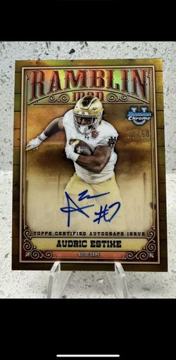 Topps Bowman U Chrome Audric Estime Auto /50