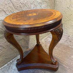 Round Solid Wood Coffee Table, Accent Sofa Table Coffee End Tables Bedside Table - See My Other Items 😃