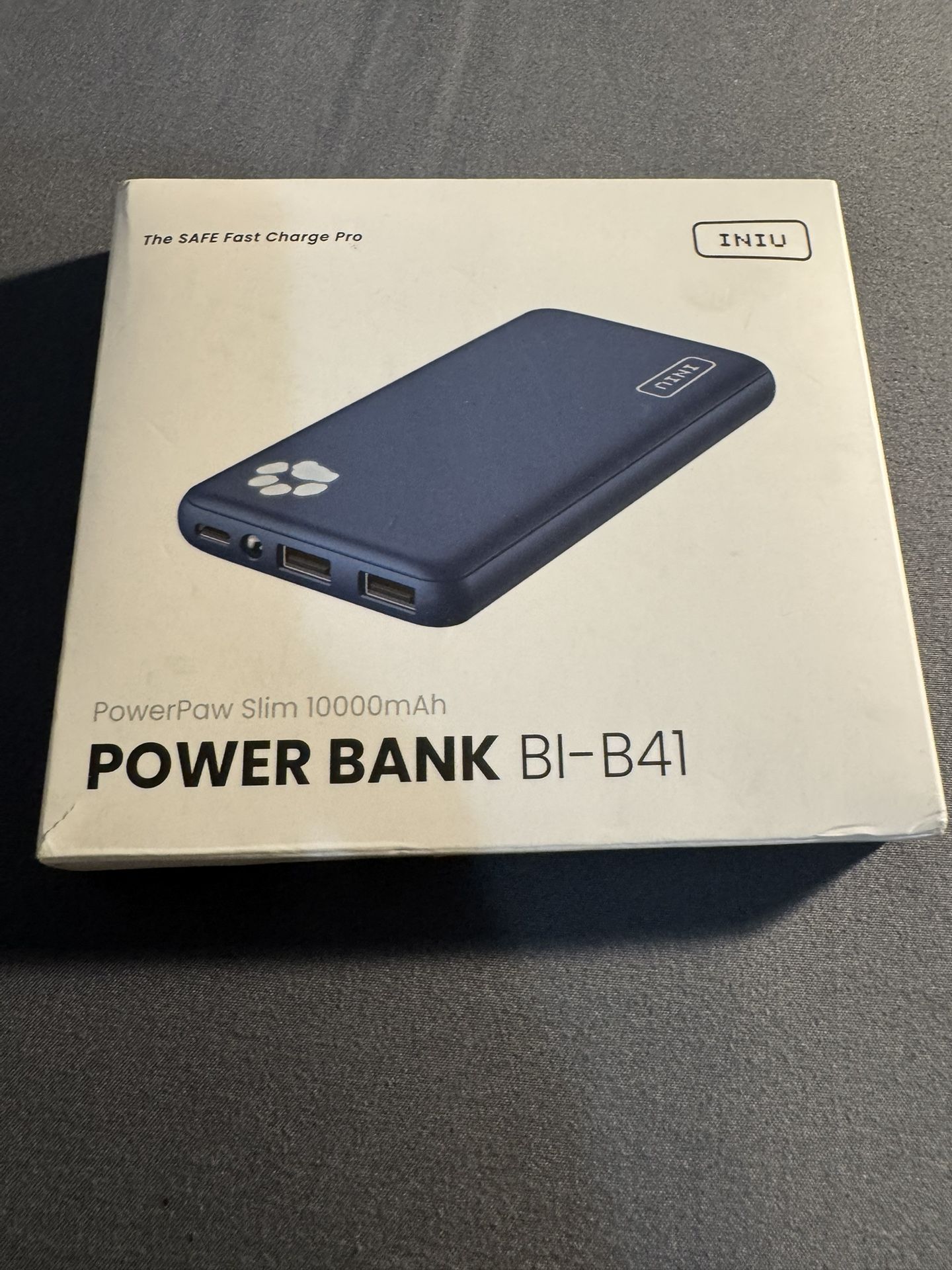 Bnew INIU PowerPaw Slim 10000mAh Portable Charger Power Bank BI-B41