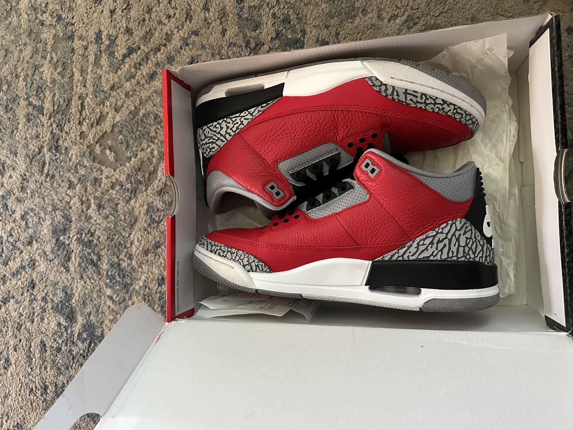 Jordan 3 Red Cements