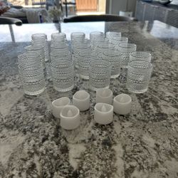 24 Votives with Tea Light Candles