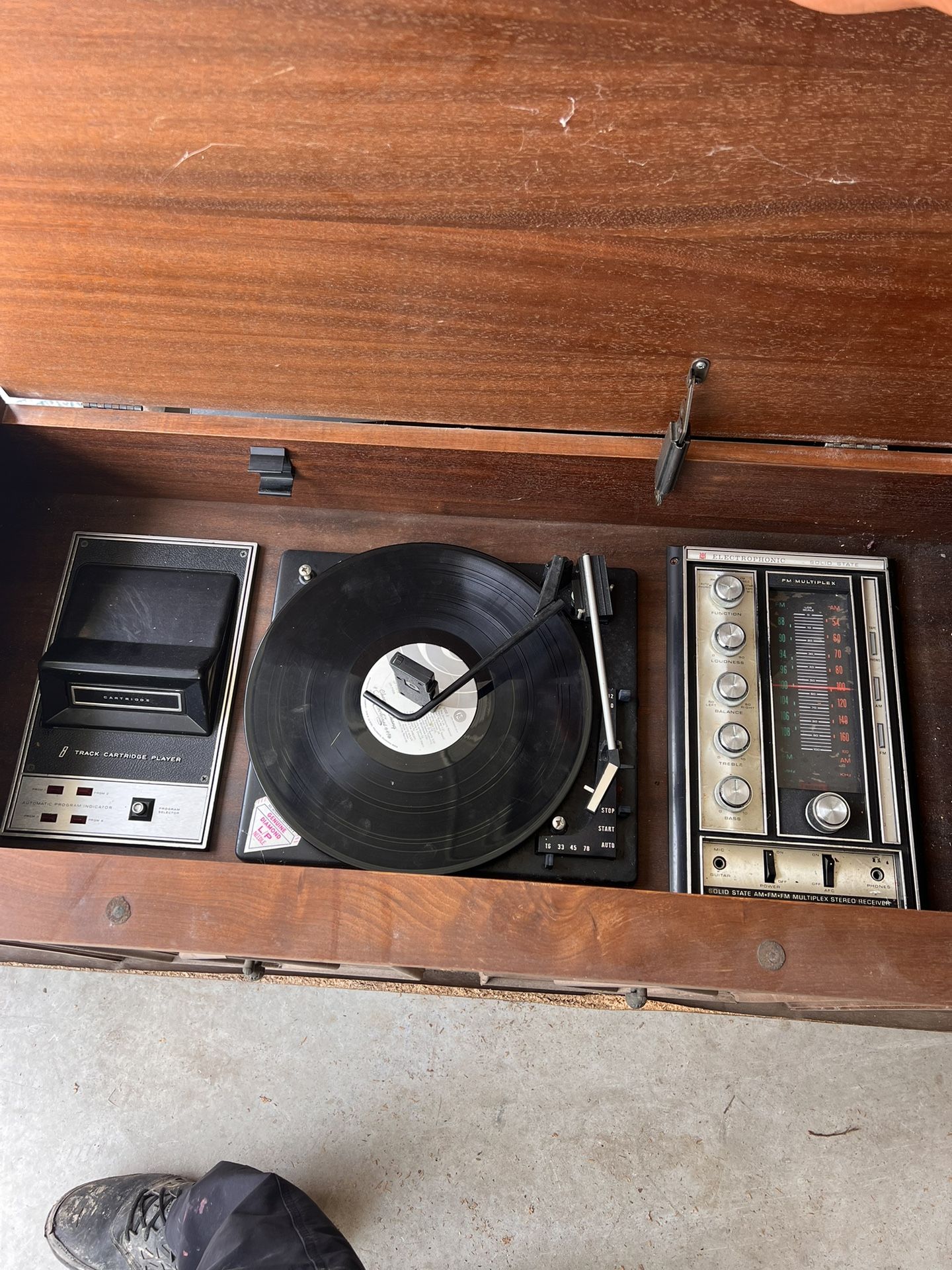 Record Player With A Track System