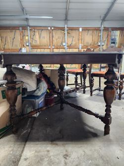 Vintage Wooden Dining Table