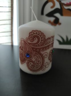 Heena Tattoo Candle Favors