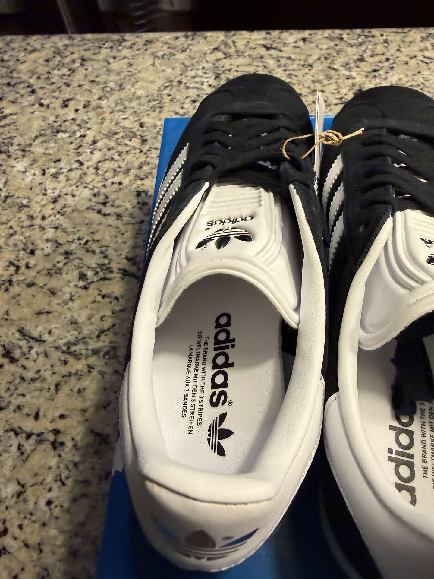 Size 7.5 Adidas Gazelle Black Cloud White SKU BB5476 Brand New