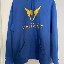 Brand New/Blue Valiant Logo- Hoodie