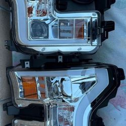 15-17 Ford F150 LED DRL Projector Headlights Luces Calaveras Micas Faros Focos Faroles