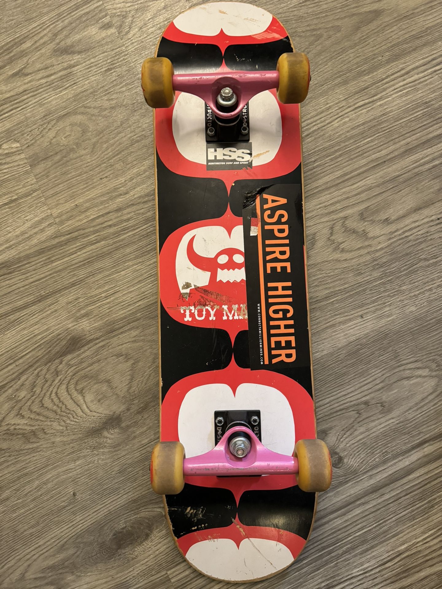 Toy Machine Skateboard With Bam Margera Destructo Trucks