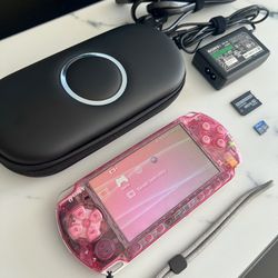 PSP 3000 Crystal Pink 128GB Bundle (MOd-d3d) $160 OBO