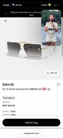 Versace frames lightly worn