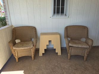 Wicker Patio Chair Set
