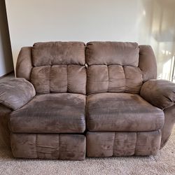 Brown Two Seater Couch