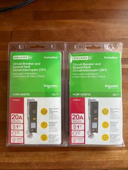 Square D Homeline 20A GFIC Circuit Breaker