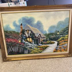 Candlers Cottage Thomas Kinkade Replica