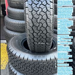 SET OF FOUR USED TIRES LT  265/75/16 BFGOODRICH 