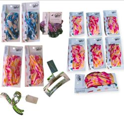 Wet Brush Hair Head Wrap,Scrunchies, Hair Clips