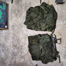 2 Vintage US Military Field Packs
