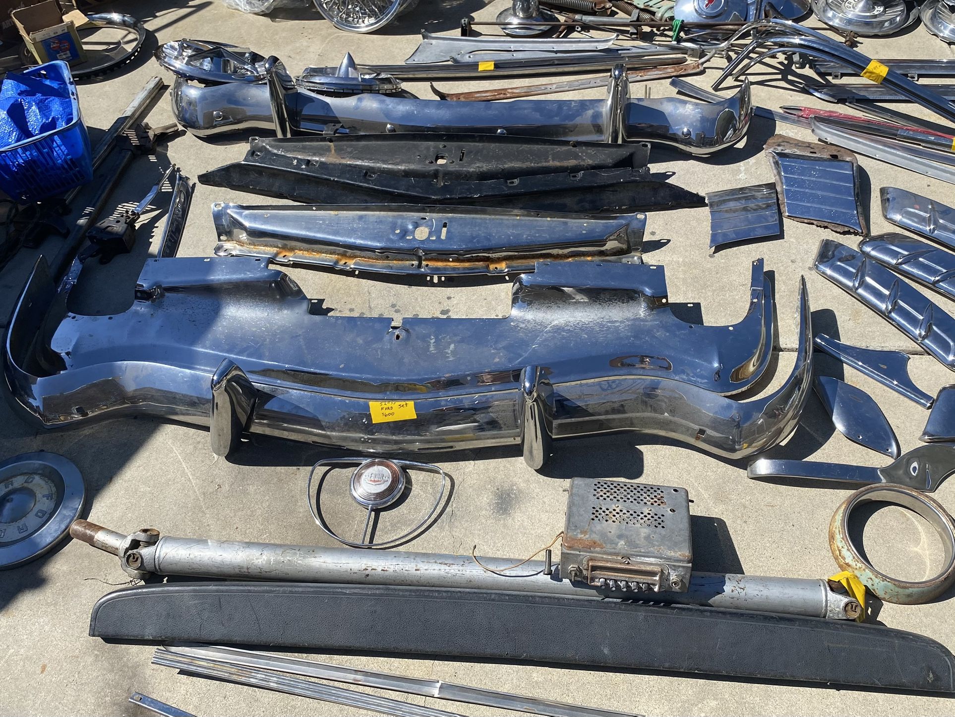 Front Bumber And Splash Pan Rear Bumper And Extra Parts 1(contact info removed) Ford 