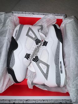 Air Jordan 4 White Cement Sneakers