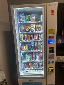 Vending machine with location