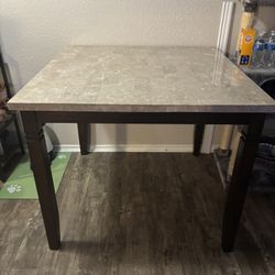 Solid Quartz Top Pub Dining Table