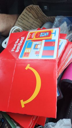 20 McDonalds Happy Meal Boxes Empty Flat Like New Birthday Party Favors