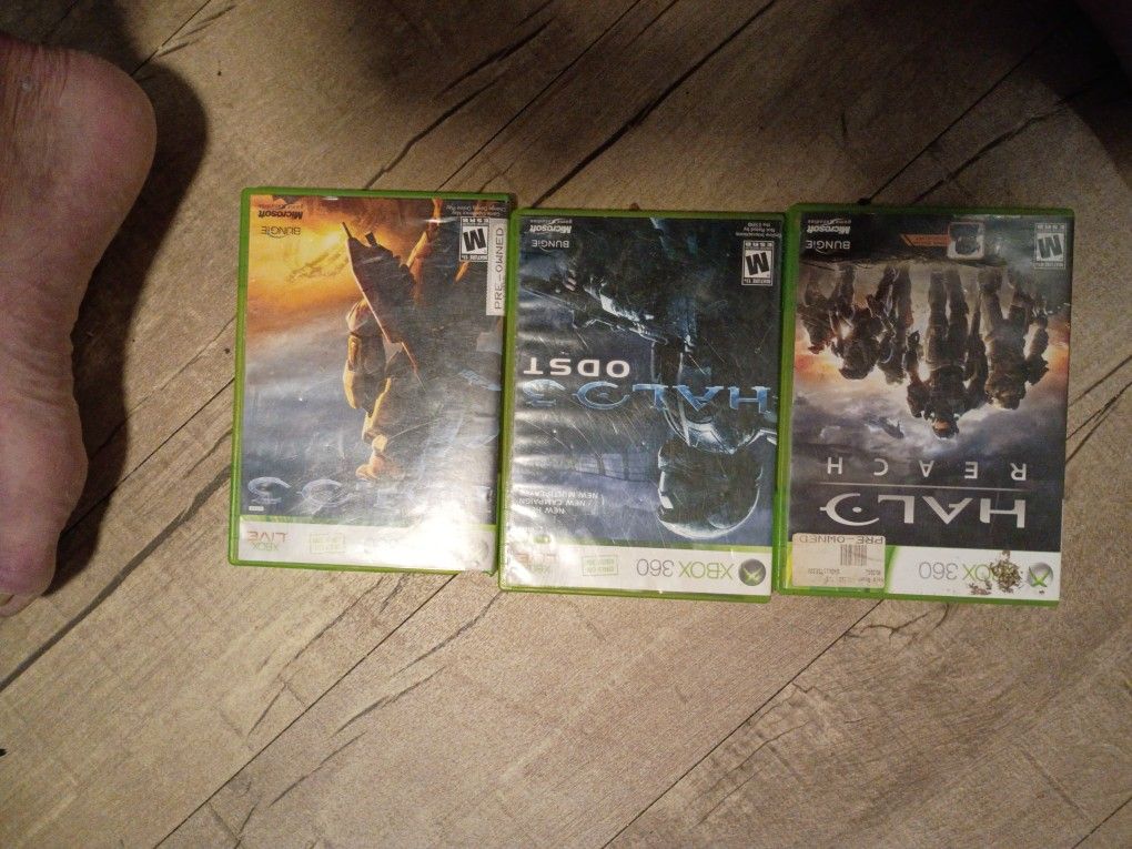 A Lot Of Three Halo Games Xbox 360