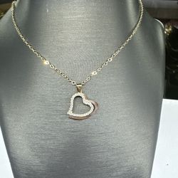 14k Gold Heart Chain 