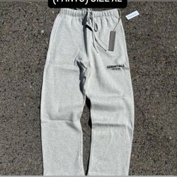 🔥 FEAR OF GOD ESSENTIALS SWEATPANTS – LIGHT OATMEAL – SIZE XL (NEW)