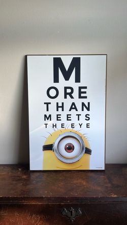 Minions 'More Than Meets The Eye' Wall Sign