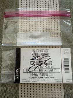 Jack Eichel signed 2023 Stanley cup final ticket