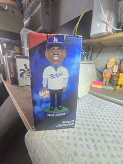 2013 Los Angele Dodgers Magic Johnson Bobble head Giveaway New box