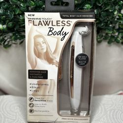 Flawless Total Body Hair Remover 18K Gold Plated Rechargeable LED Light