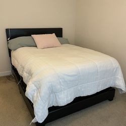 Full Size Bed - Frame, Mattress, Box Spring, & Headboard