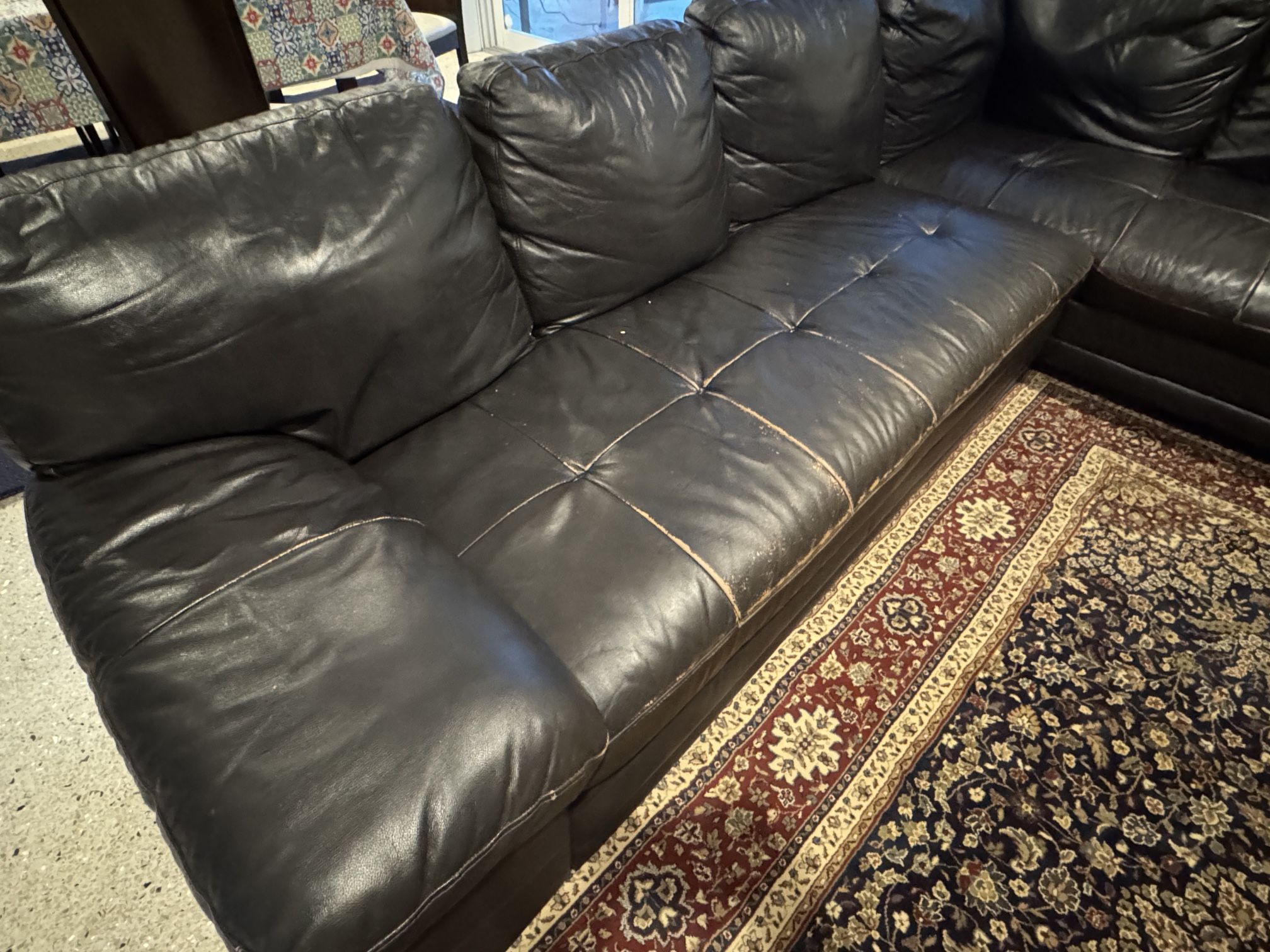 Leather sofa