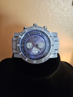 🧊 Iced-Out JAX X Designer Watch- – Stainless Steel Back, Japan Quartz Movement