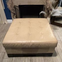 FREE BIG Beige Ottoman 