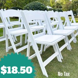 Brand New White Resin Garden Chair