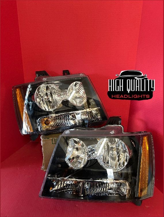 Chevy Tahoe 2007. 2014 headlights.