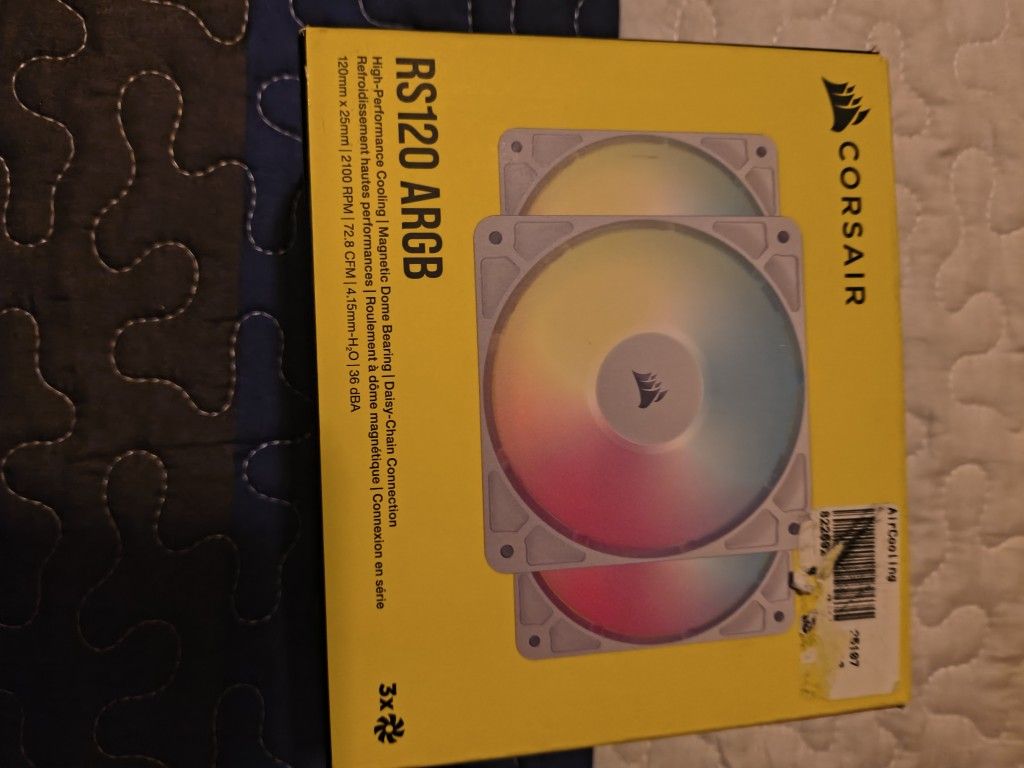 Corsair Ra 120 Mm Rgb Fans New  3 Pack White Color 