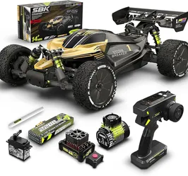 RLAARLO 1/10 Brushless RC Cars, 4×4 Buggy, 50+ MPH, Carbon Fiber, Ages 14+
3KV Brushless Motor, 4WD, 3S LiPo, Alloy Chassis, Sealed Diffs, 20k