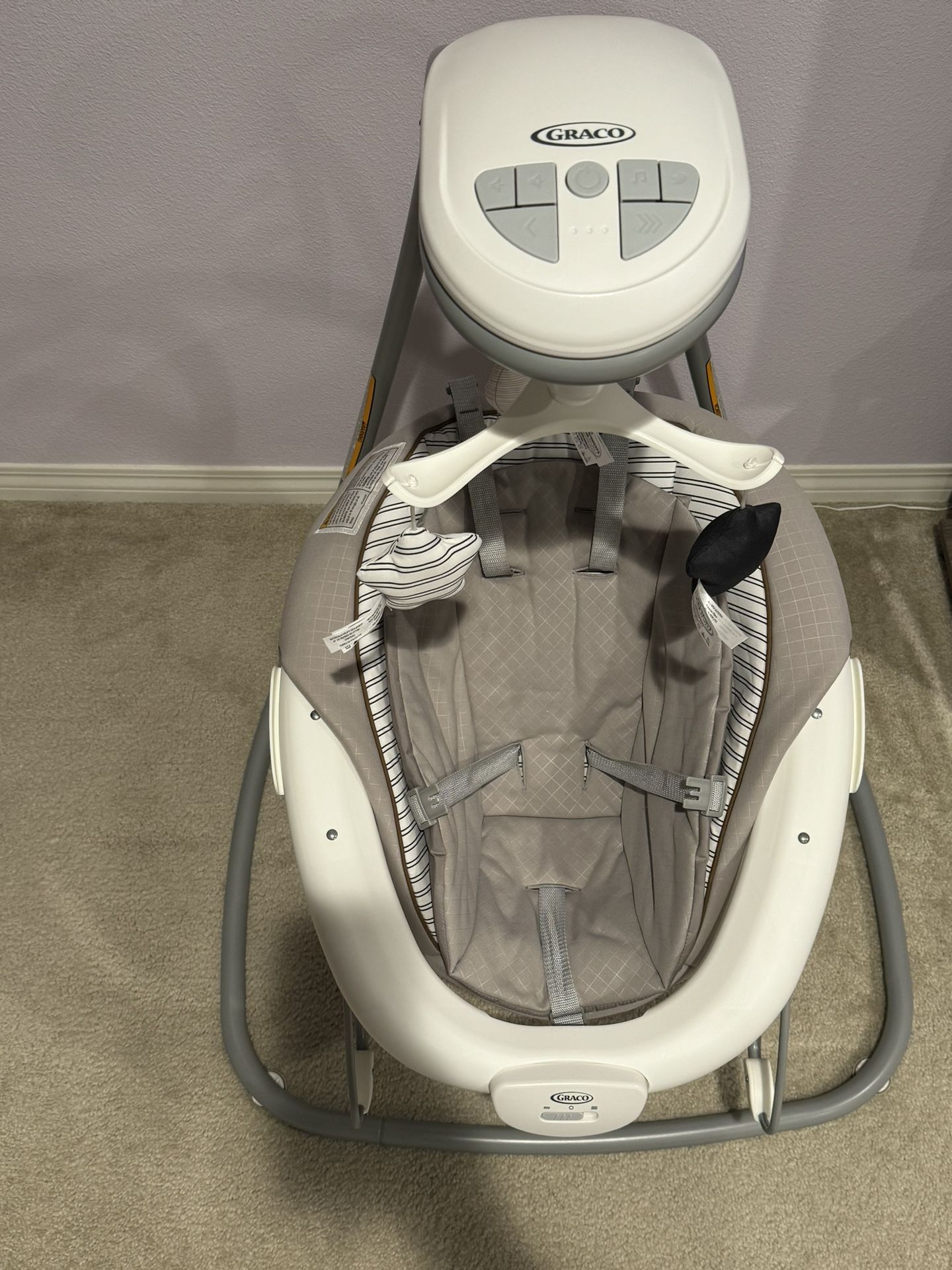 The Graco® DuetConnect® Deluxe Baby Swing with Portable Bouncer