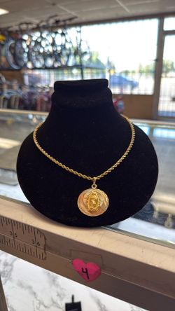 Rope Chain With Virgin Mary Pendant
