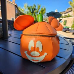 Loungfly Mickey Mouse Pumpkin Crossbody Bag