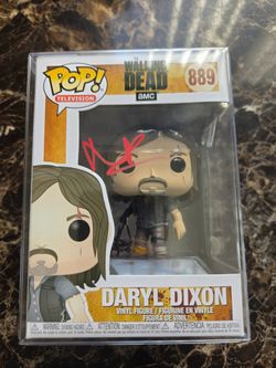 Walking Dead Daryl Dixon Norman Reedus Autographed Signed Funko POP #889