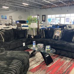 4TH OF JULY SALE🚨🇺🇸 Black Sofa Loveseat🖤⭐️ $2,499