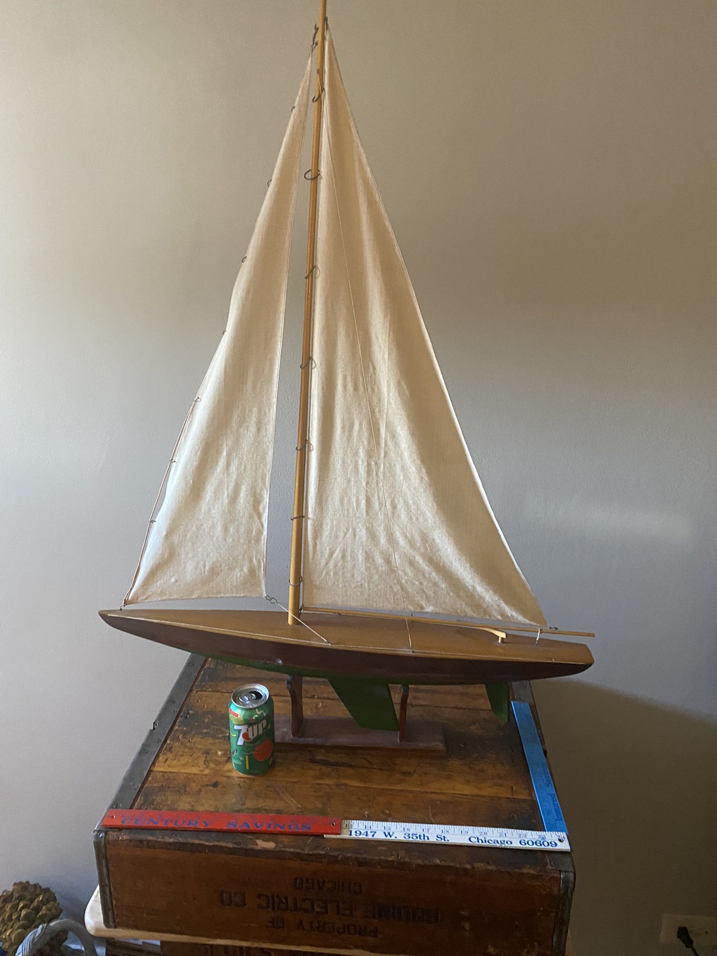 Wooden Sailboat 