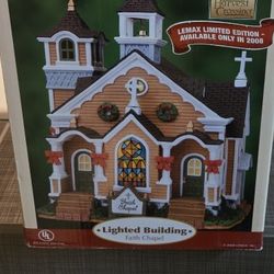 Lemax Faith Chapel Lighted Building Limited Edition 