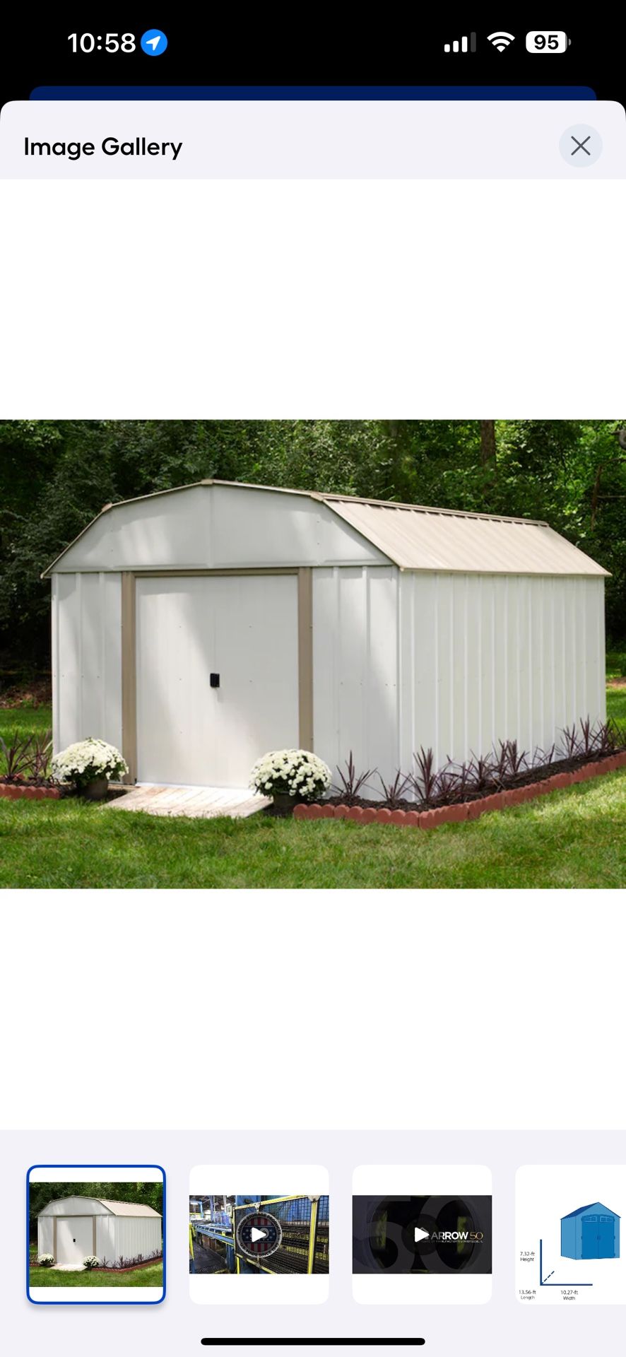 Arrow Shed 14 X 10 Brand New 
